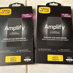 Otter box amplify glare guard screen protector for IPhone XR and 11.